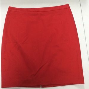 Express Natural Waist Red Pencil Skirt